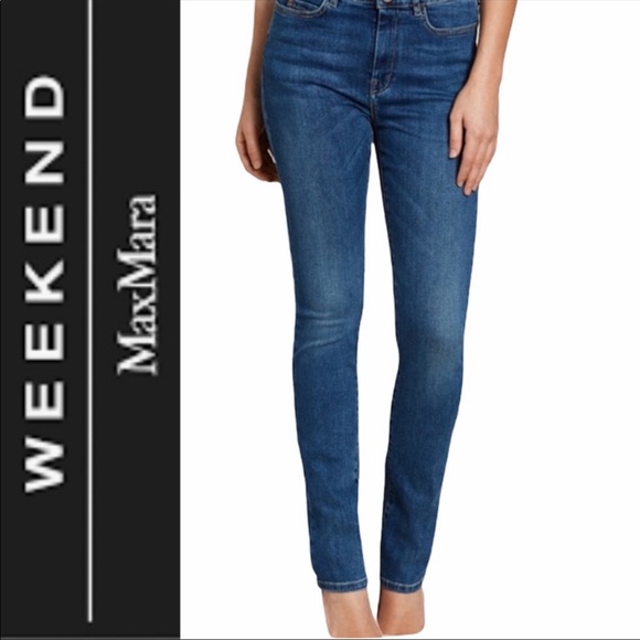 MaxMara Weekend WL Leggings Mid Rise Stretchy Skinny Jeans Pants Size 26 - Picture 1 of 9